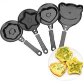 Set of 4 Breakfast Egg Omelet Pancake Flip Non-Stick Pan